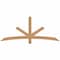 Ekena Millwork Alberta Smooth Timber Gable Bracket, Western Red Cedar, 72"W x 30"H x 3 1/2"D x 3 1/2"F, 10/12 Pitch GBW072X30X0404ALB00SWR - alternate 1
